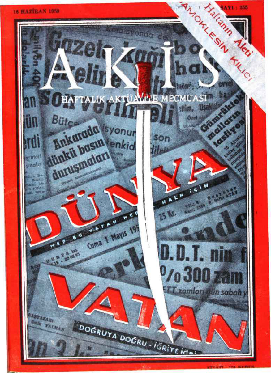 Akis Sayı 255 1959 PDF İndir – Metin Toker