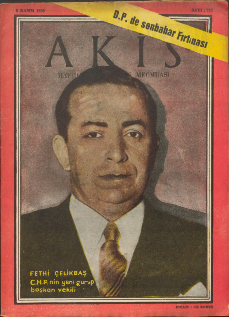 Akis Sayı 275 1959 Kitap Kapağı