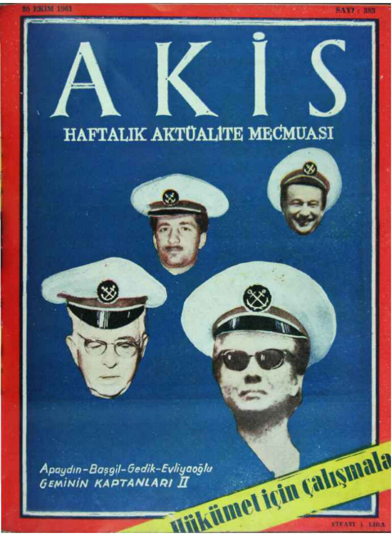 Akis Sayı 383 1961 Kitap Kapağı