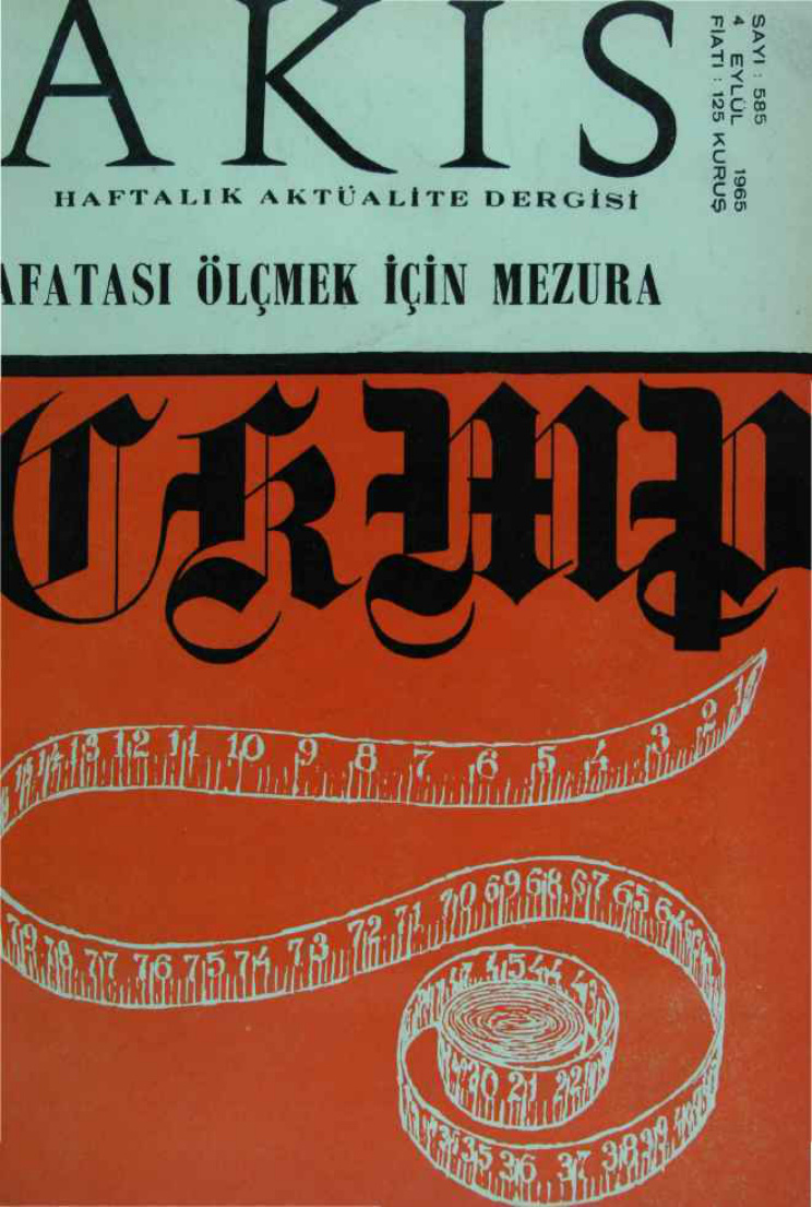 Akis Sayı 585 1965 PDF İndir – Metin Toker