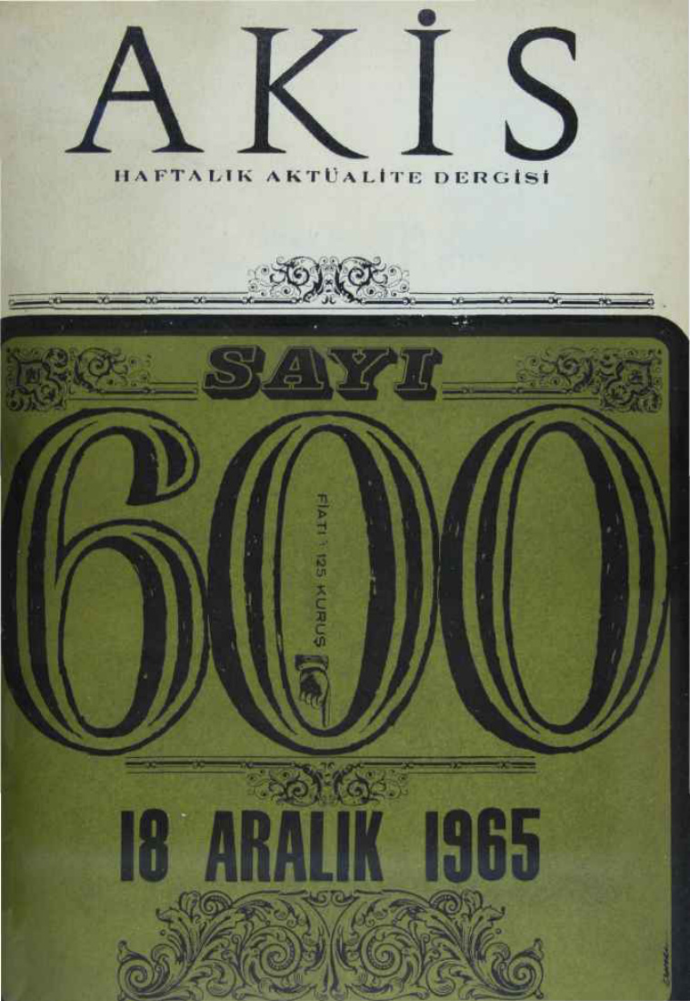 Akis Sayı 600 1965 PDF İndir – Metin Toker