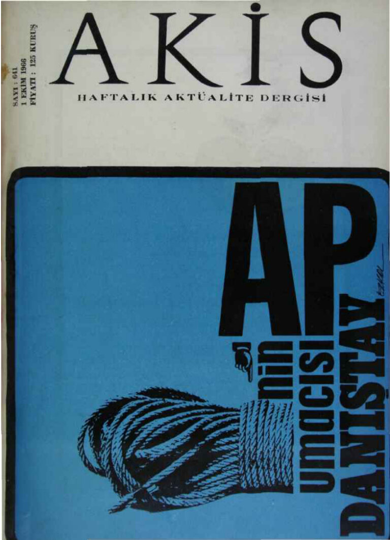 Akis Sayı 641 1966 Kitap Kapağı