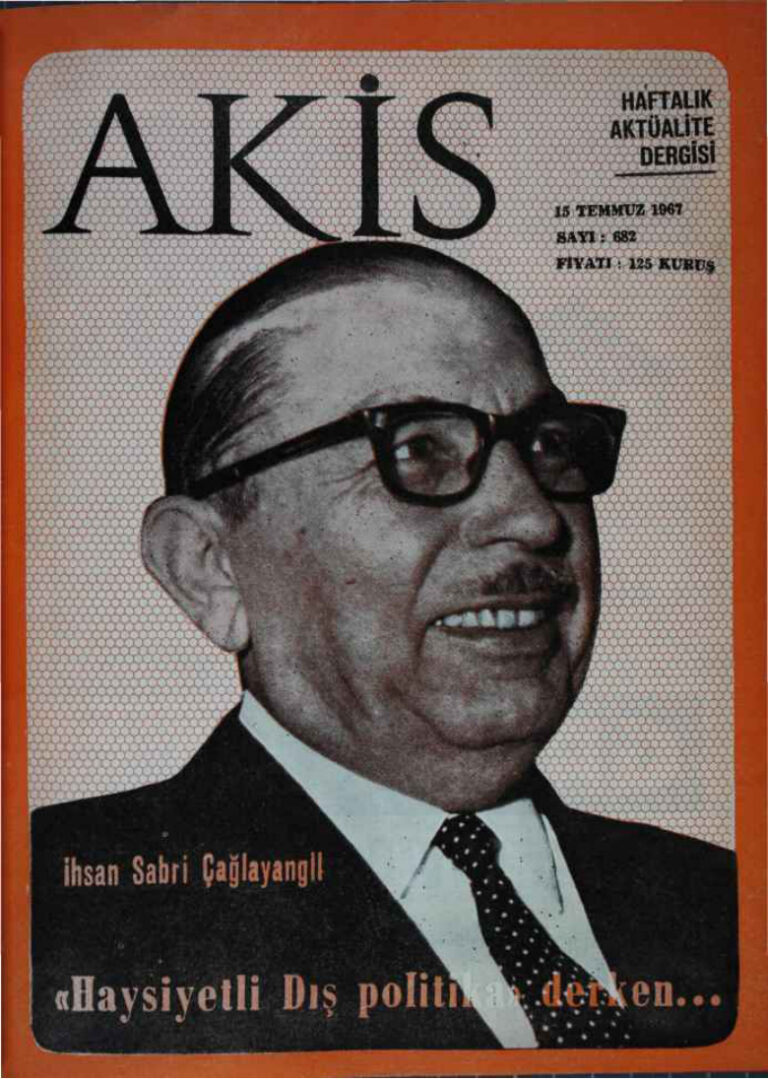 Akis Sayı 682 1967 Kitap Kapağı