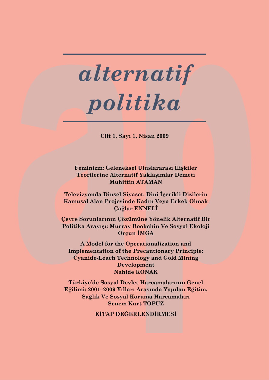 Alternatif Politika Cilt 01 Sayı 1 Nisan 2009 PDF İndir – Kolektif