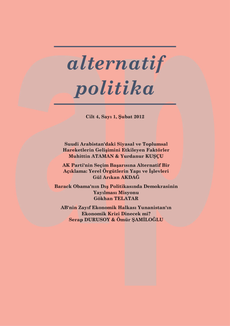 Alternatif Politika Cilt 04 Sayı 1 Şubat 2012 Kitap Kapağı
