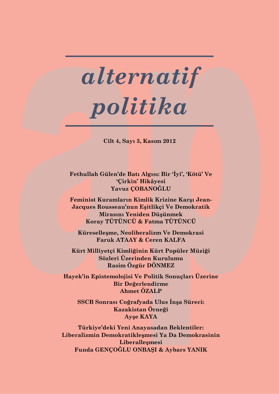 Alternatif Politika Cilt 04 Sayı 3 Kasım 2012 PDF İndir – Kolektif