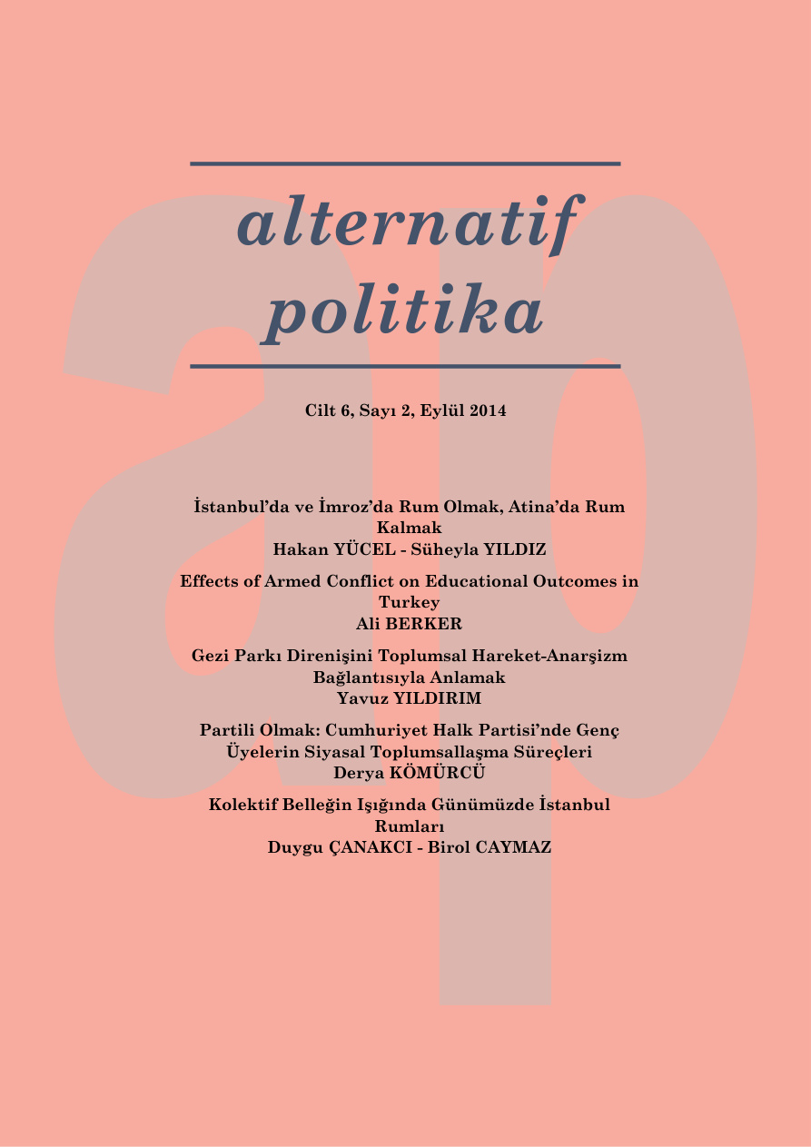 Alternatif Politika Cilt 06 Sayı 2 Eylül 2014 PDF İndir – Kolektif