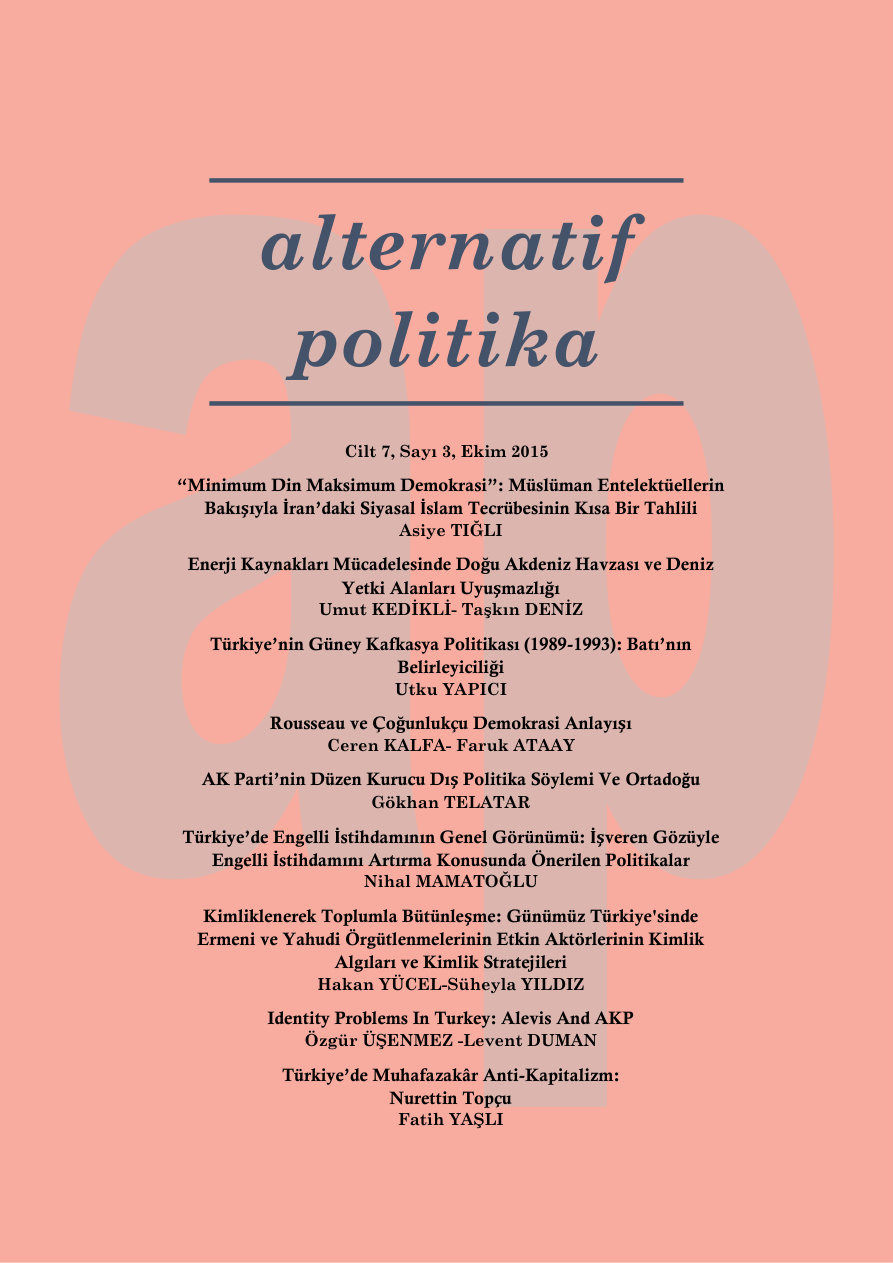Alternatif Politika Cilt 07 Sayı 3 Ekim 2015 PDF İndir – Kolektif