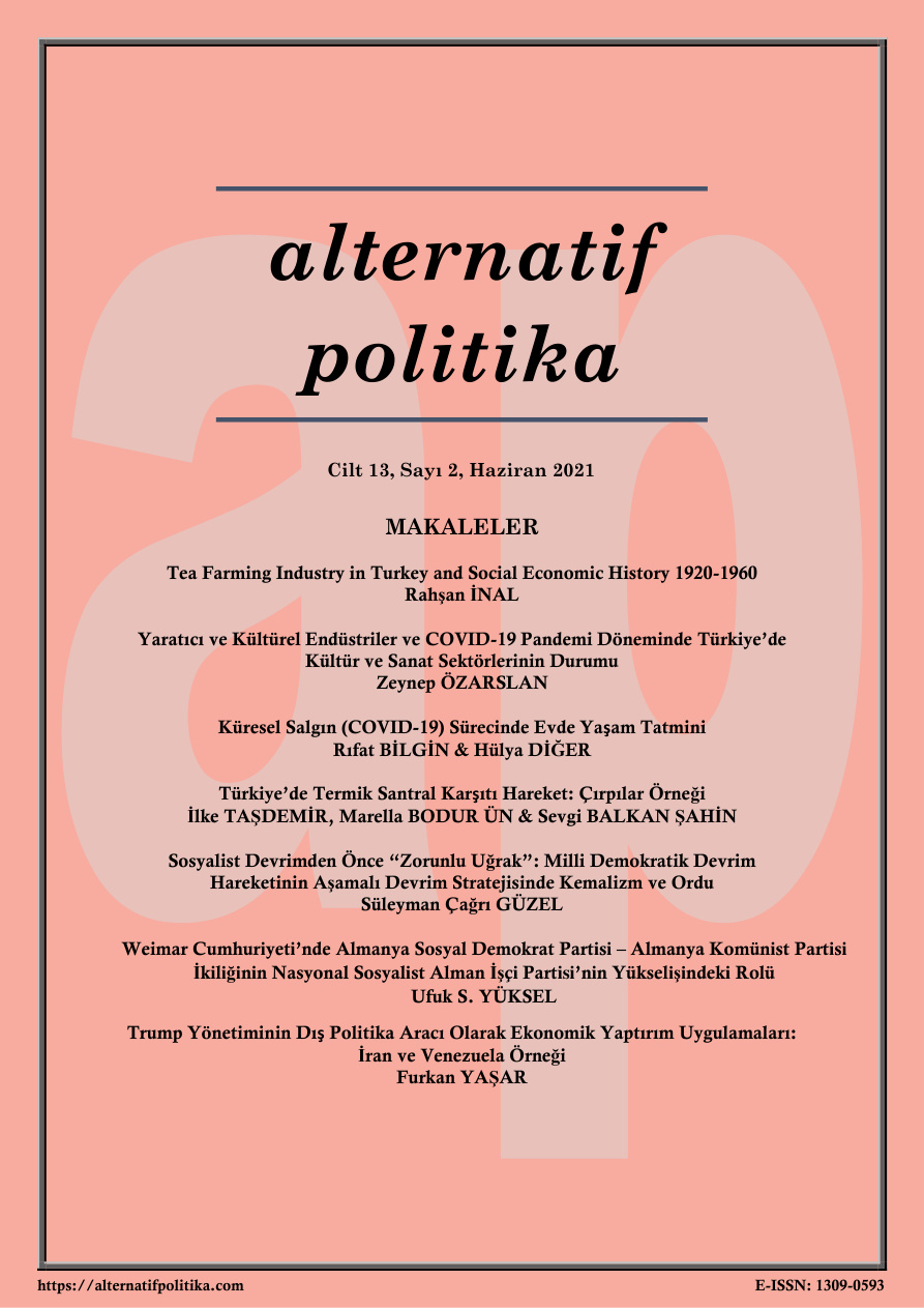 Alternatif Politika Cilt 13 Sayı 2 Haziran 2021 PDF İndir – Kolektif