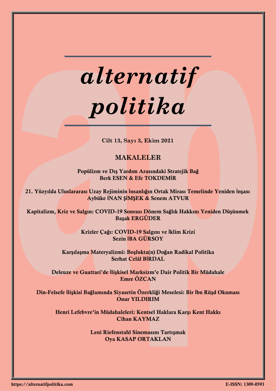 Alternatif Politika Cilt 13 Sayı 3 Ekim 2021 PDF İndir – Kolektif