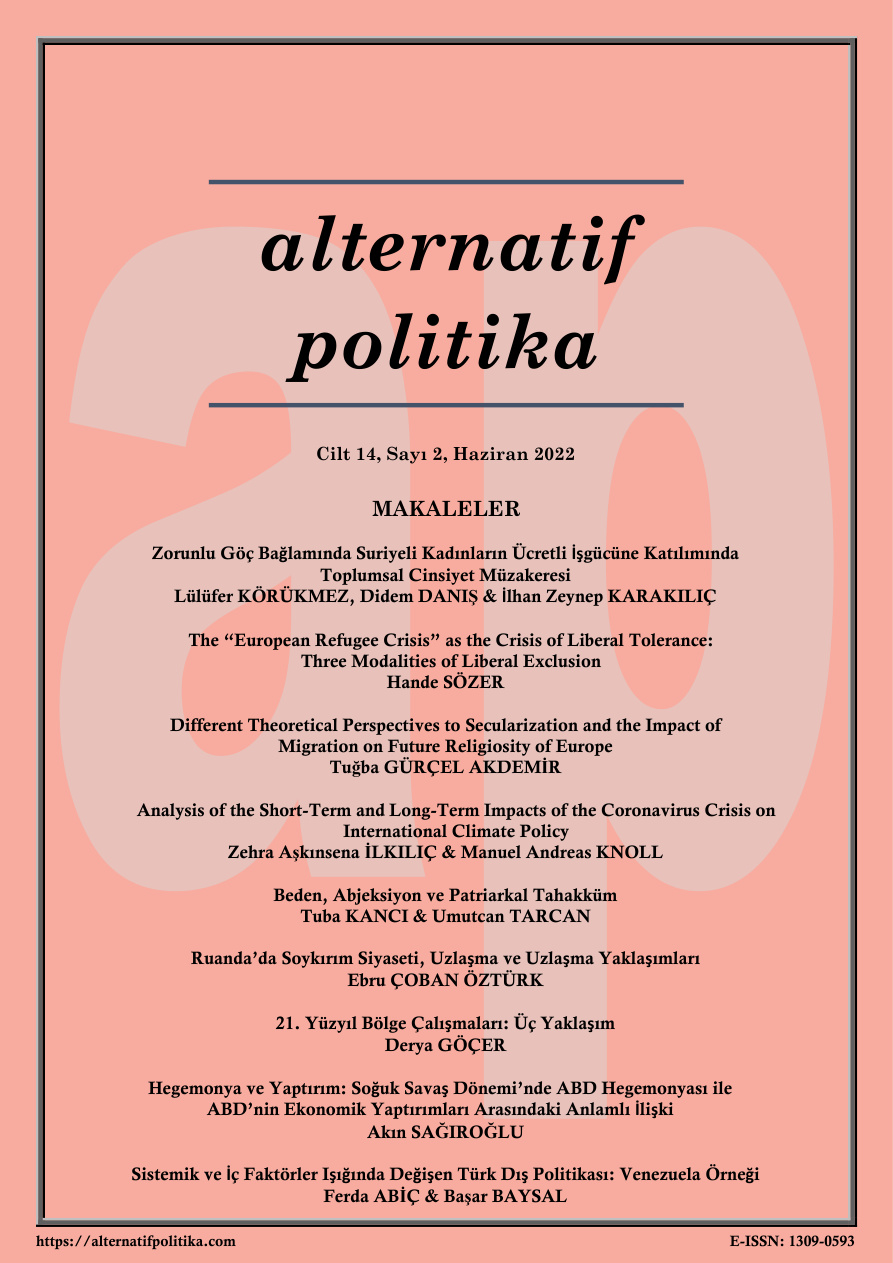 Alternatif Politika Cilt 14 Sayı 2 Haziran 2022 PDF İndir – Kolektif