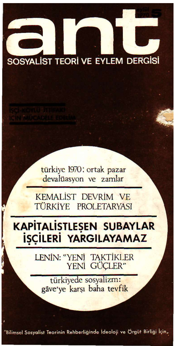 Ant Sosyalist Teori ve Eylem Dergisi Sayı 05 PDF İndir – Doğan Özgüden
