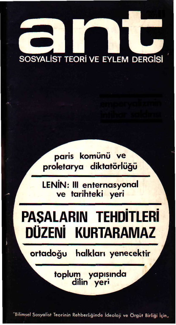 Ant Sosyalist Teori ve Eylem Dergisi Sayı 11 PDF İndir – Doğan Özgüden
