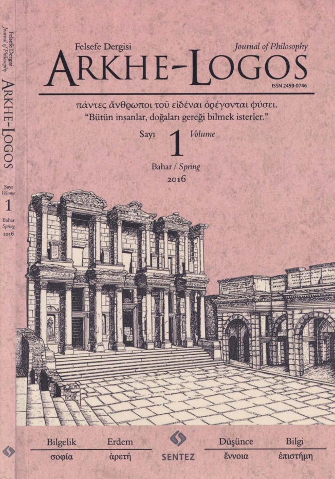Arkhe-Logos Sayı 001 Bahar 2016 PDF İndir – Kolektif