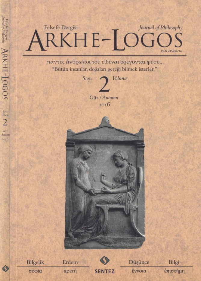 Arkhe-Logos Sayı 002 Güz 2016 PDF İndir – Kolektif
