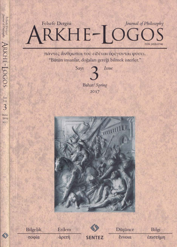 Arkhe-Logos Sayı 003 Bahar 2017 PDF İndir – Kolektif