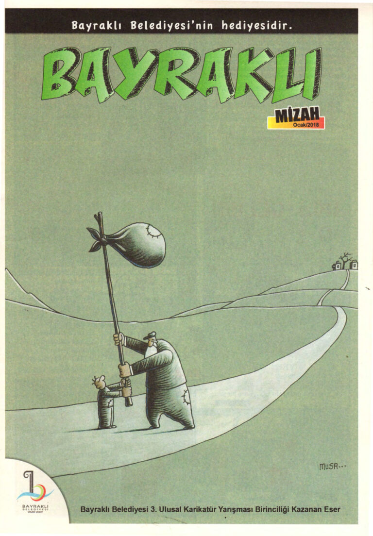Bayraklı Mizah Sayı 08 Ocak 2018 Kitap Kapağı
