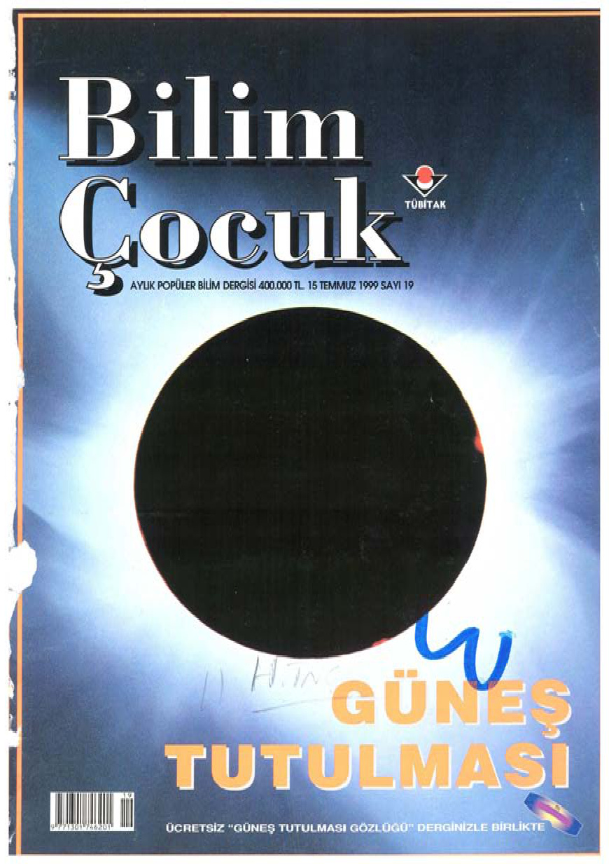Bilim ve Çocuk Sayı 019 Temmuz 1999 PDF İndir – Kolektif