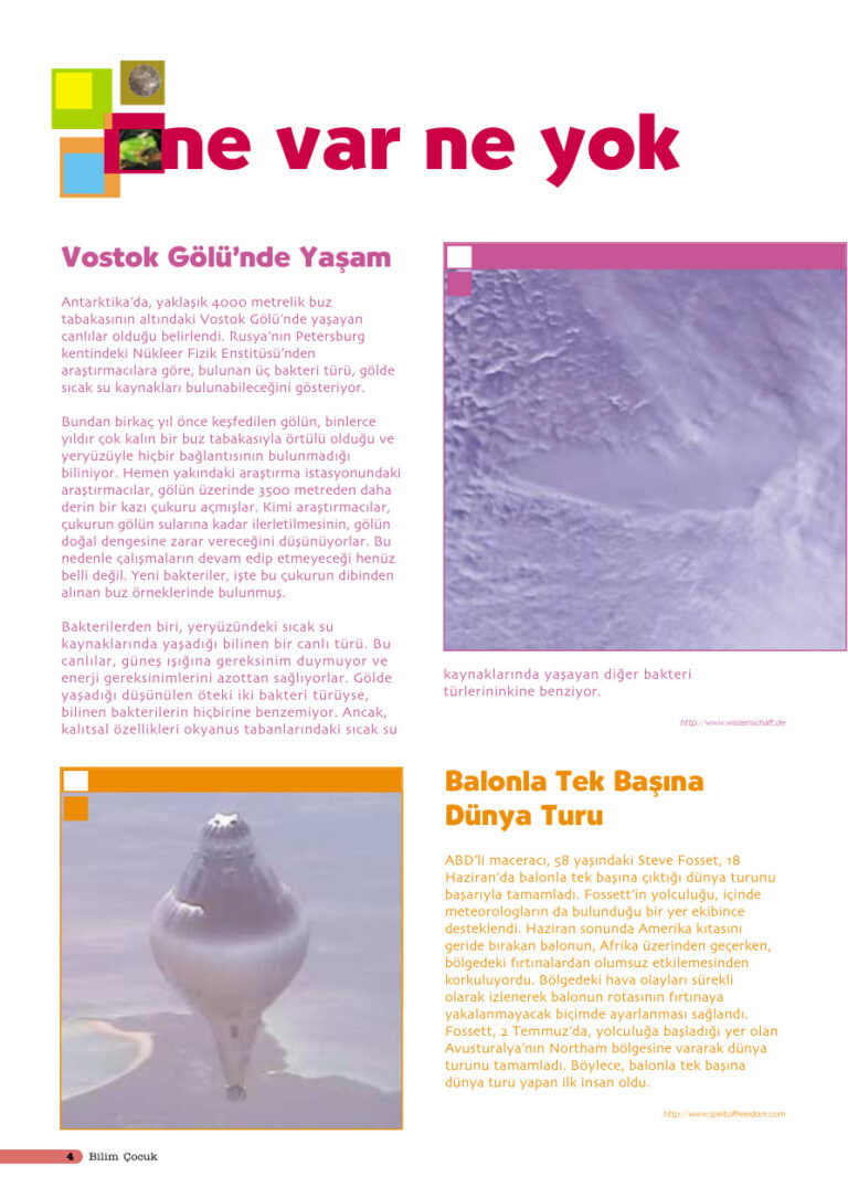 Bilim ve Çocuk Sayı 055 Temmuz 2002 Kitap Kapağı