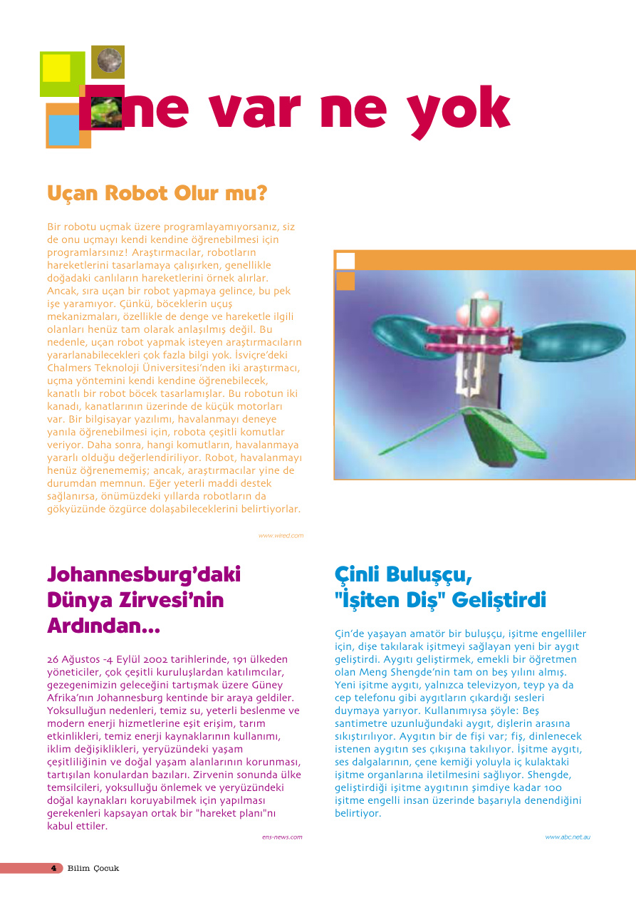 Bilim ve Çocuk Sayı 057 Eylül 2002 PDF İndir – Kolektif