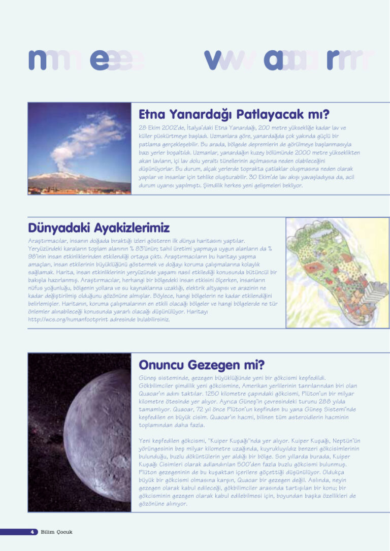 Bilim ve Çocuk Sayı 059 Kasım 2002 Kitap Kapağı
