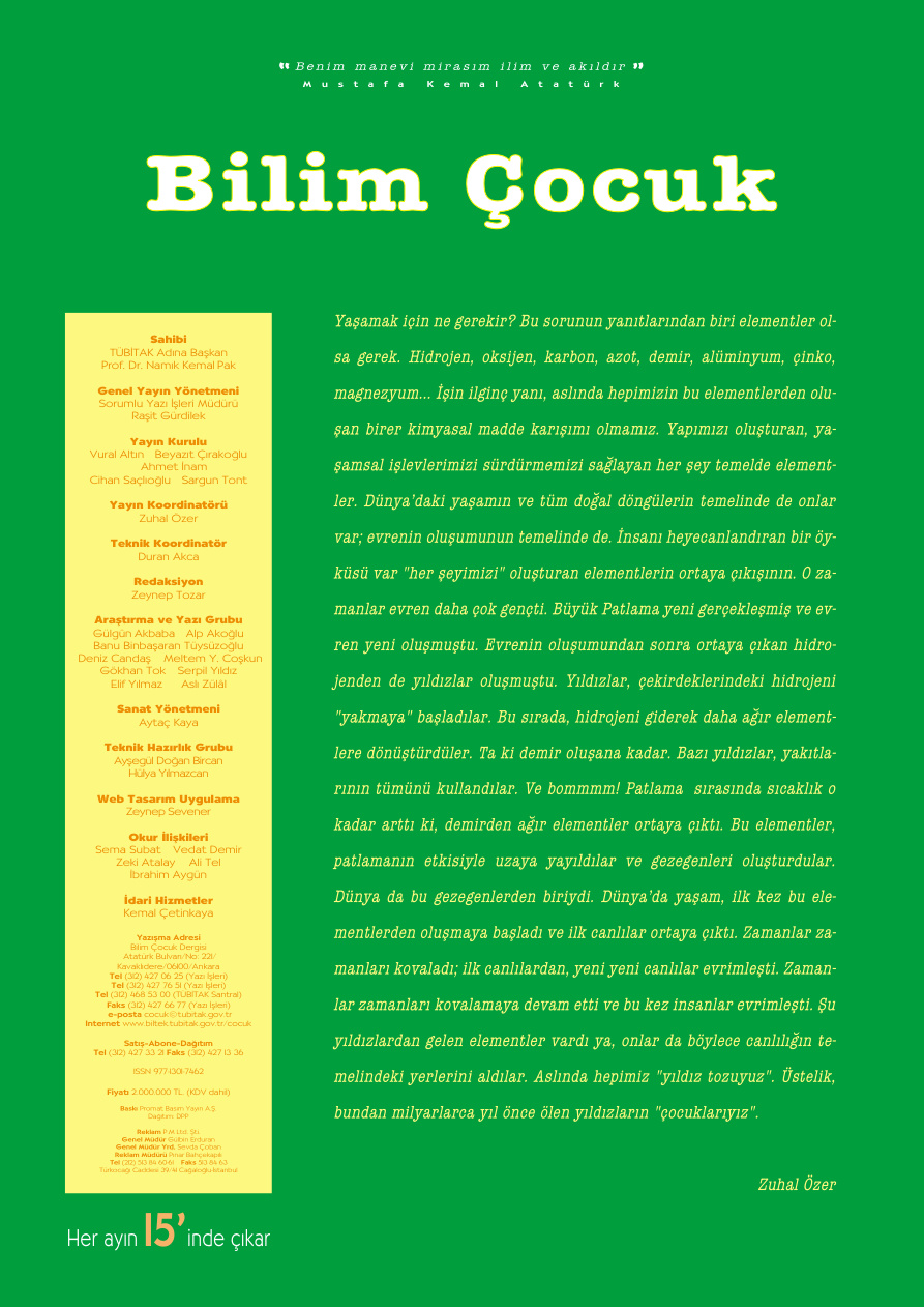 Bilim ve Çocuk Sayı 062 Şubat 2003 PDF İndir – Kolektif