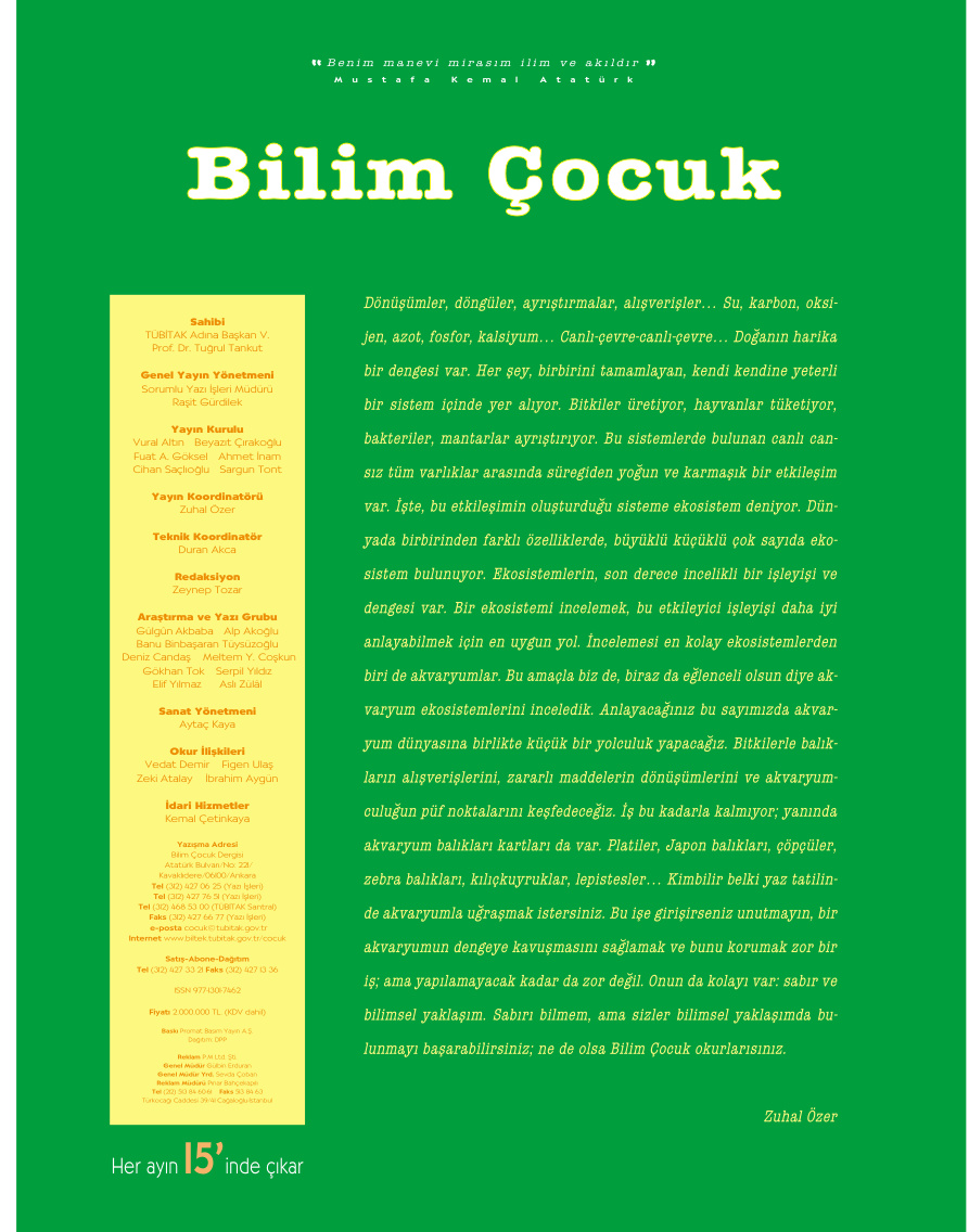 Bilim ve Çocuk Sayı 066 Haziran 2003 PDF İndir – Kolektif