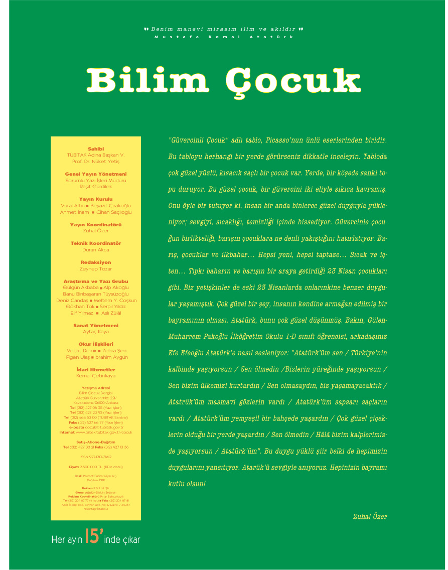Bilim ve Çocuk Sayı 076 Nisan 2004 PDF İndir – Kolektif