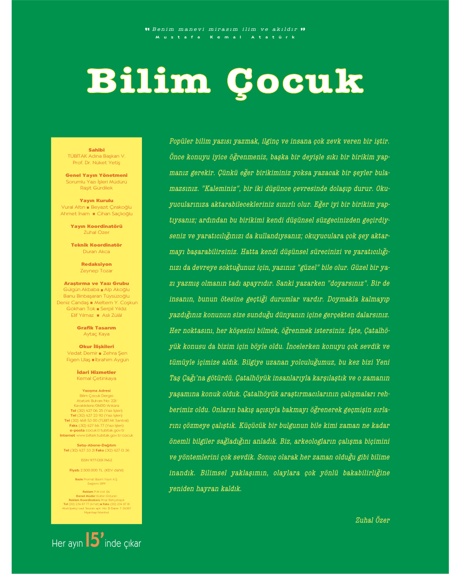 Bilim ve Çocuk Sayı 078 Haziran 2004 PDF İndir – Kolektif