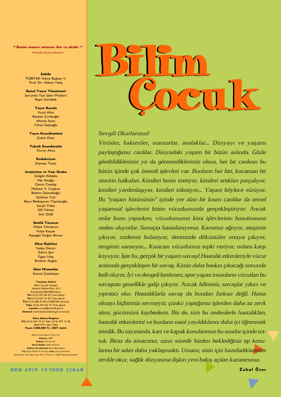 Bilim ve Çocuk Sayı 081 Eylül 2004 PDF İndir – Kolektif