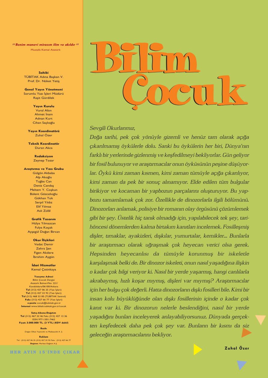 Bilim ve Çocuk Sayı 094 Ekim 2005 PDF İndir – Kolektif