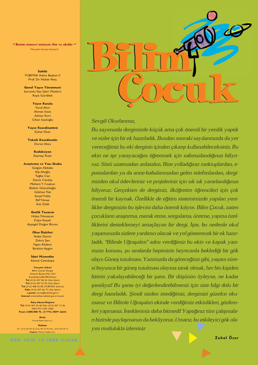 Bilim ve Çocuk Sayı 099 Mart 2006 PDF İndir – Kolektif