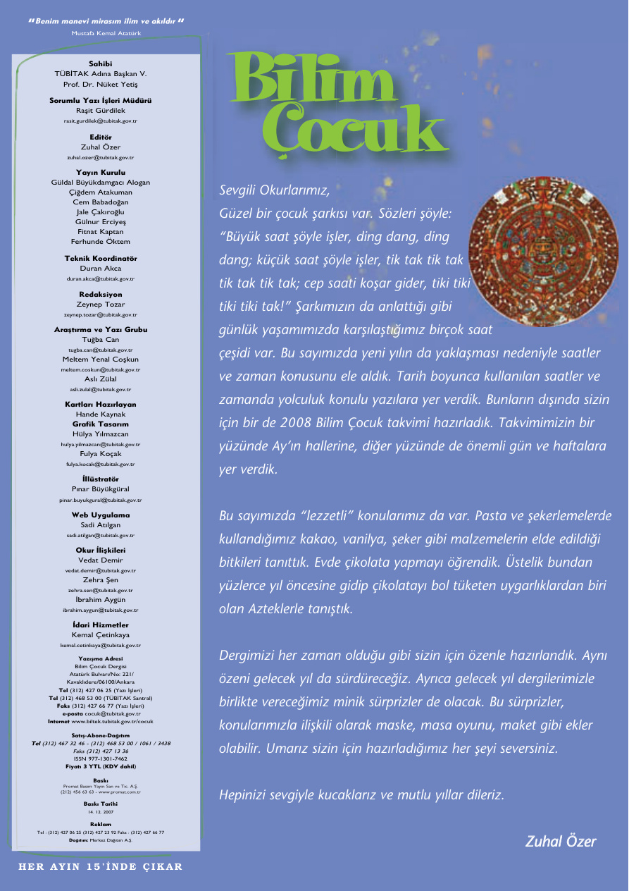 Bilim ve Çocuk Sayı 120 Aralık 2007 PDF İndir – Kolektif