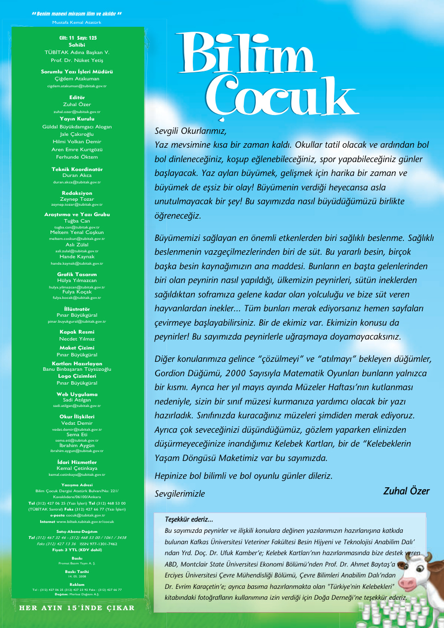Bilim ve Çocuk Sayı 125 Mayıs 2008 PDF İndir – Kolektif