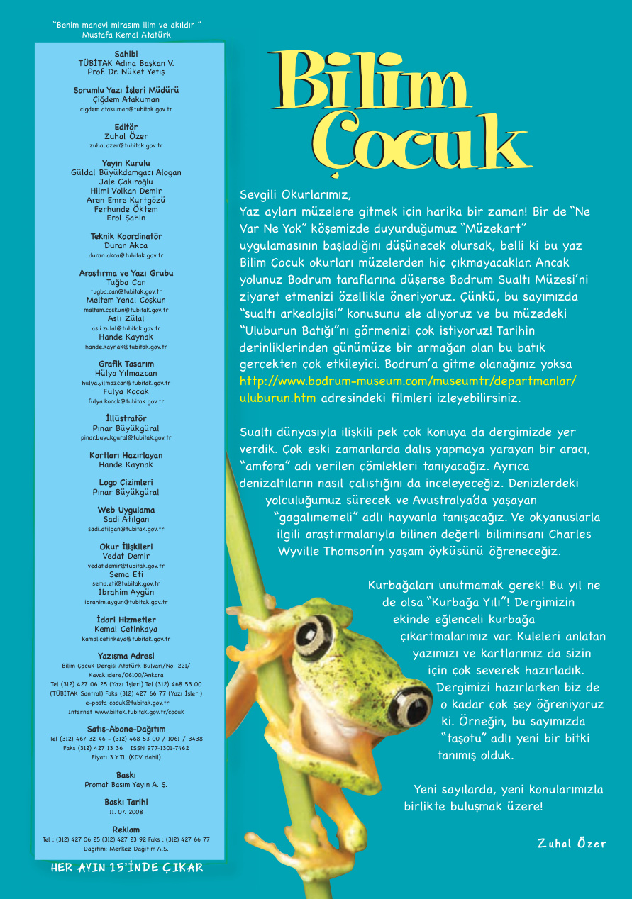 Bilim ve Çocuk Sayı 127 Temmuz 2008 PDF İndir – Kolektif