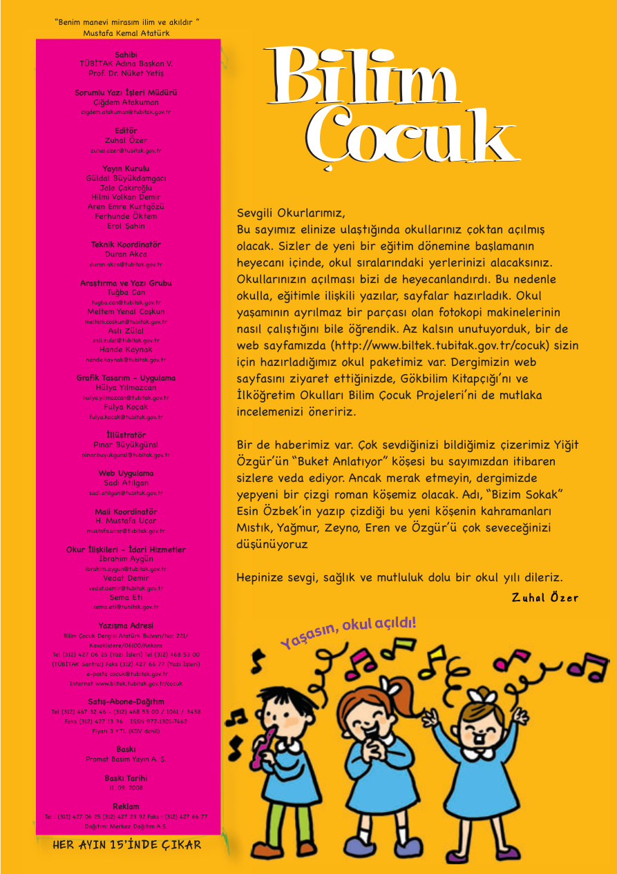 Bilim ve Çocuk Sayı 129 Eylül 2008 PDF İndir – Kolektif