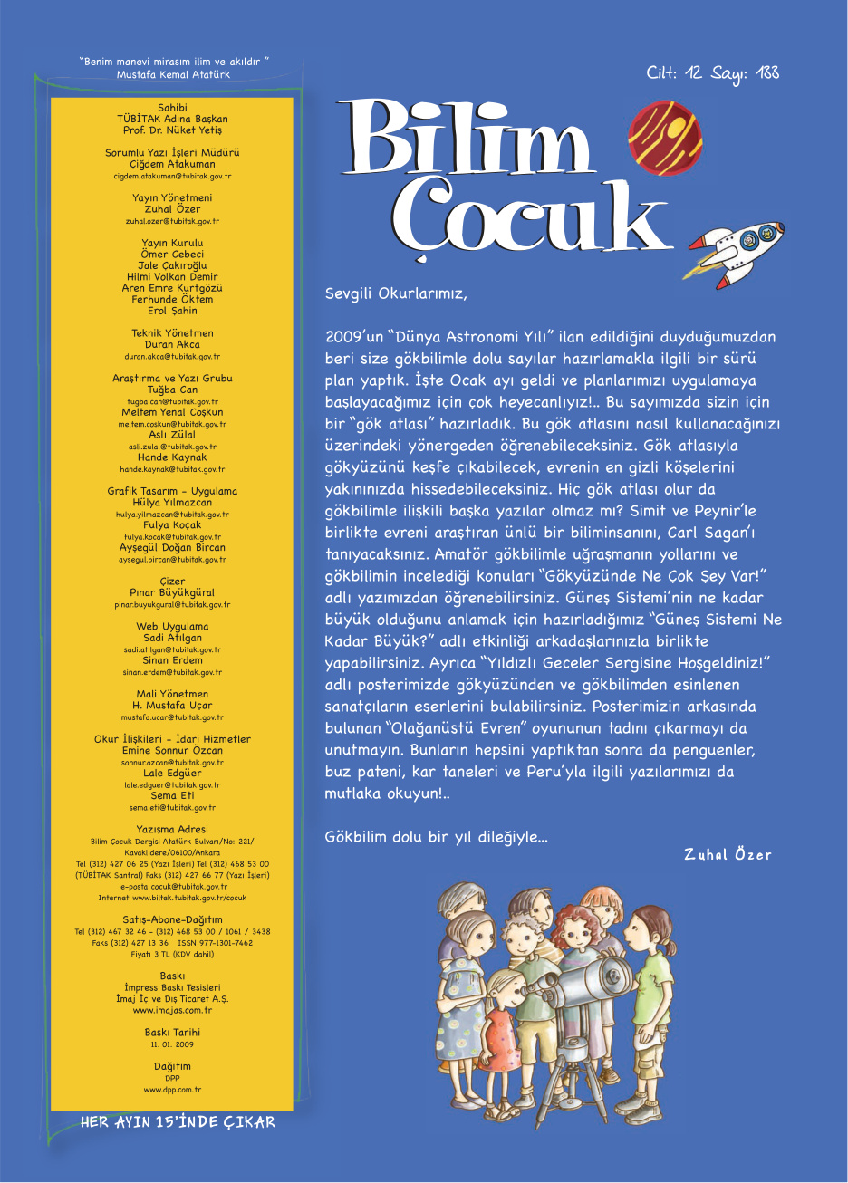 Bilim ve Çocuk Sayı 133 Ocak 2009 PDF İndir – Kolektif