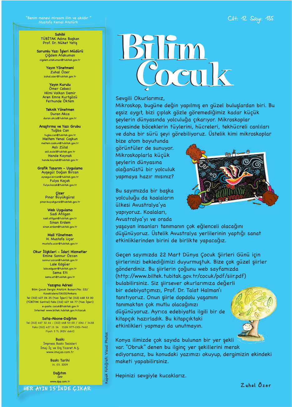 Bilim ve Çocuk Sayı 135 Mart 2009 PDF İndir – Kolektif