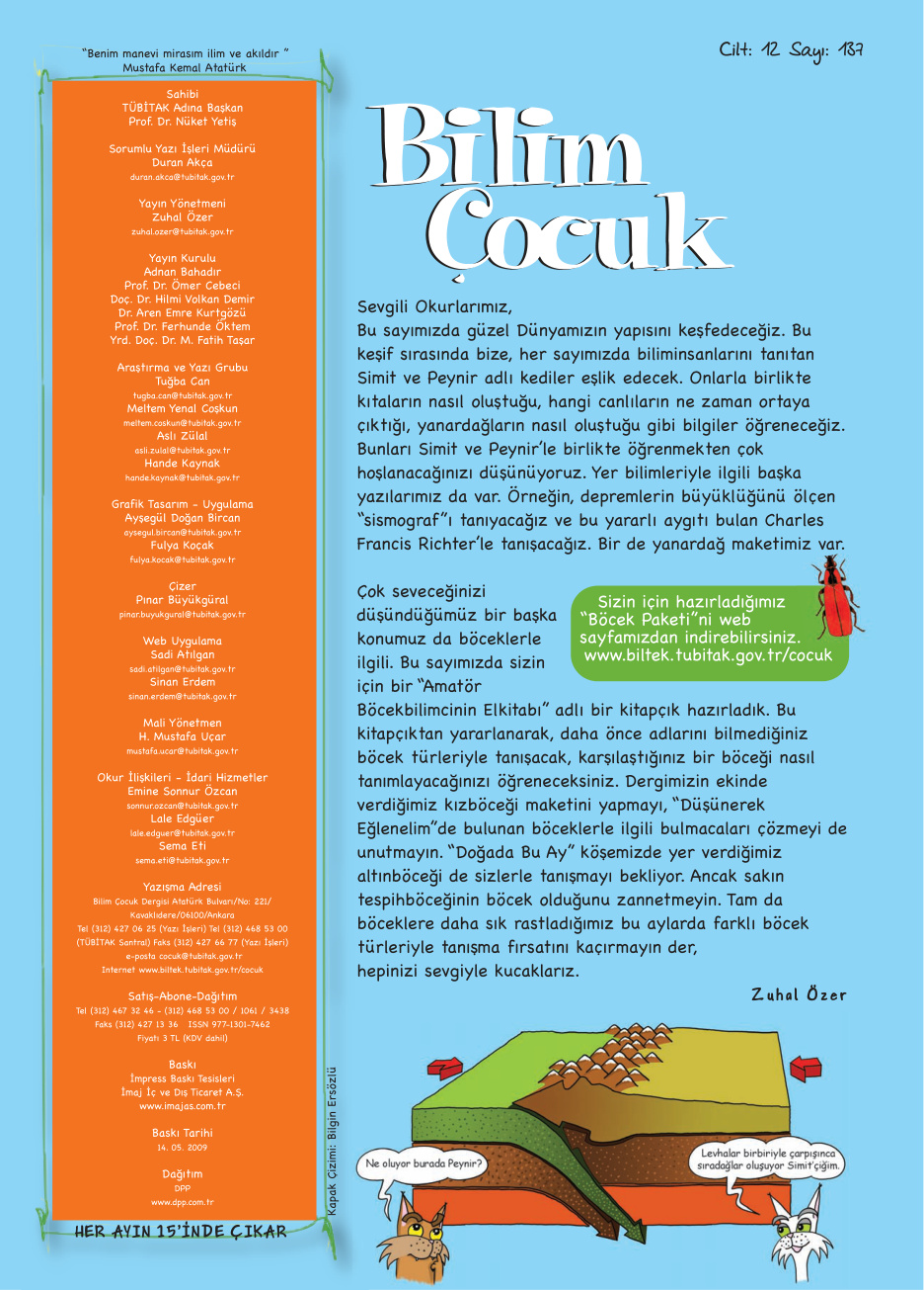 Bilim ve Çocuk Sayı 137 Mayıs 2009 PDF İndir – Kolektif