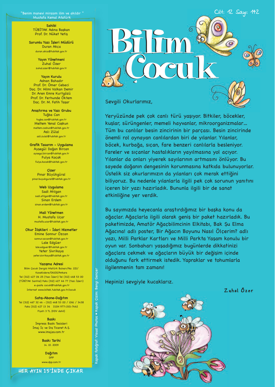 Bilim ve Çocuk Sayı 142 Ekim 2009 PDF İndir – Kolektif