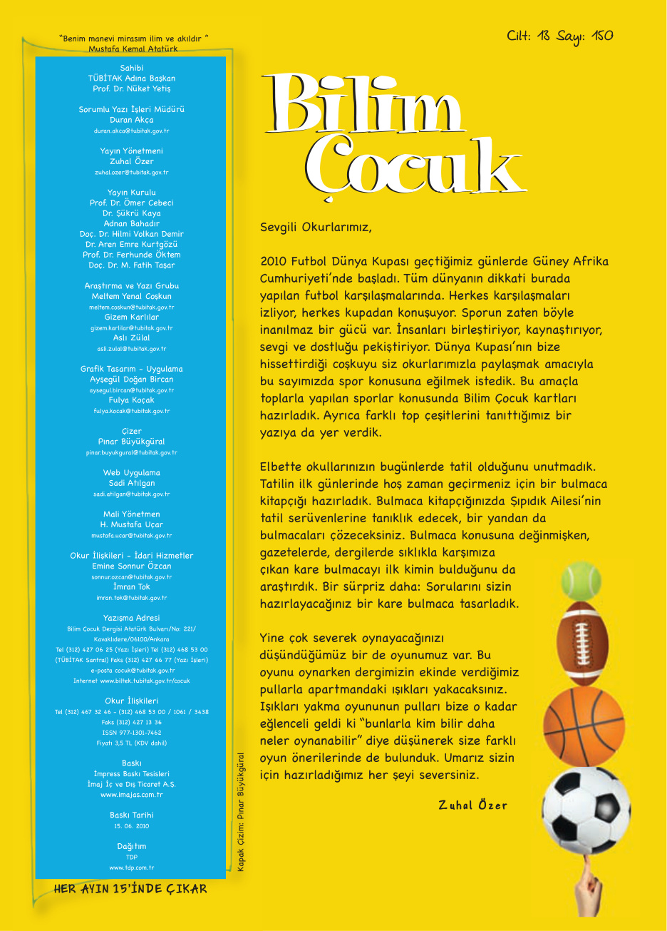 Bilim ve Çocuk Sayı 150 Haziran 2010 PDF İndir – Kolektif