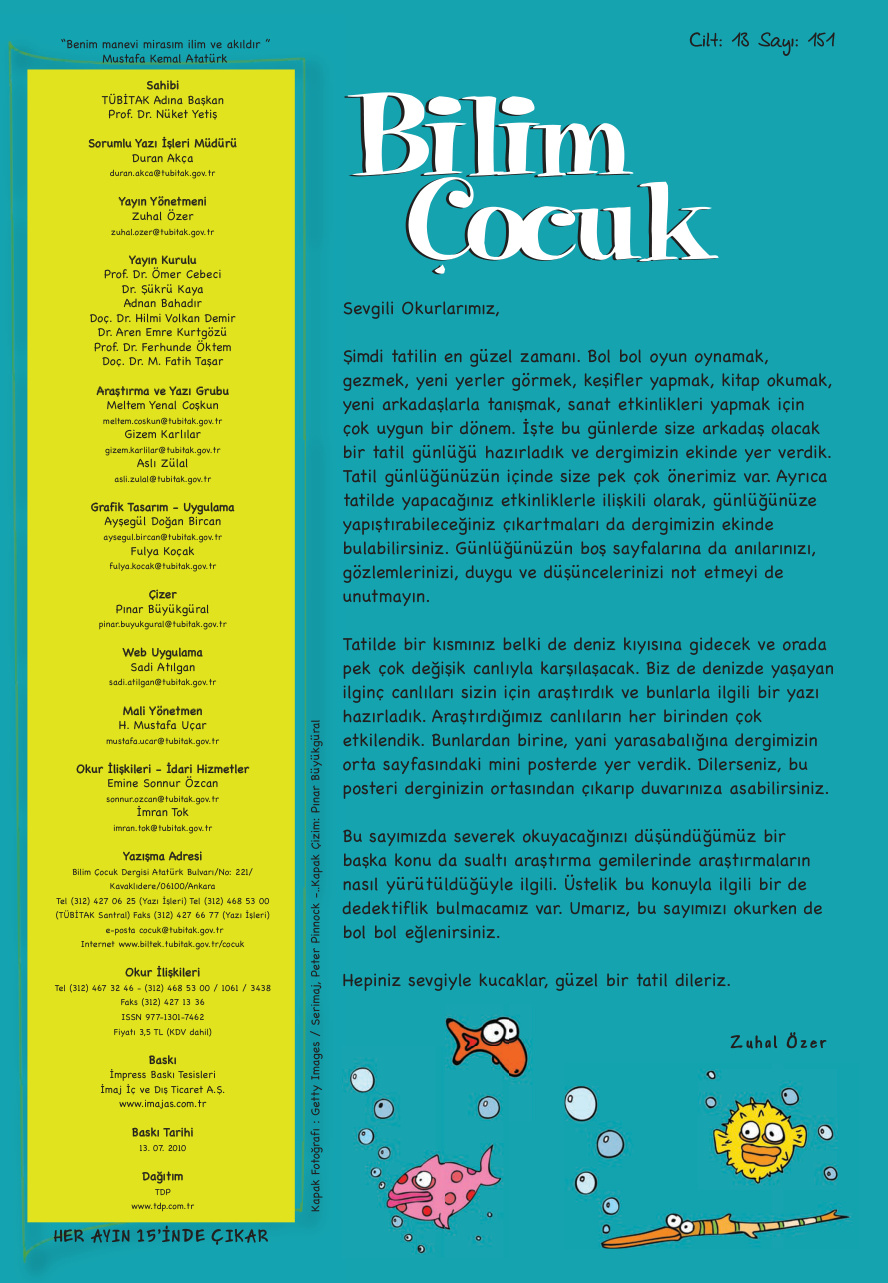 Bilim ve Çocuk Sayı 151 Temmuz 2010 PDF İndir – Kolektif