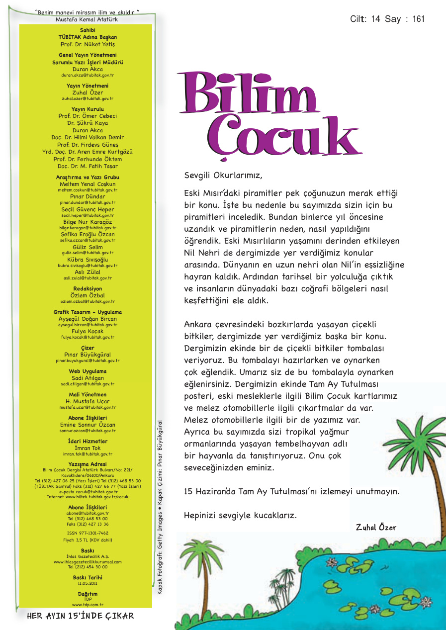 Bilim ve Çocuk Sayı 161 Mayıs 2011 PDF İndir – Kolektif