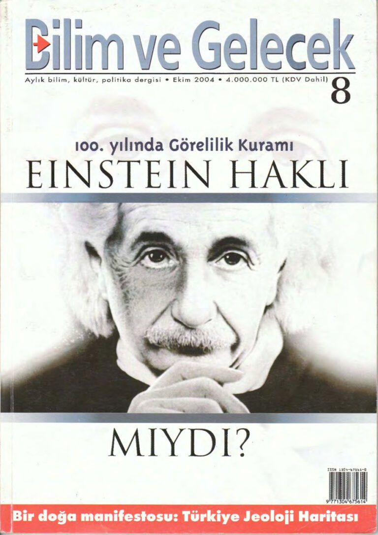 Bilim ve Gelecek Sayı 008 Ekim 2004 Kitap Kapağı