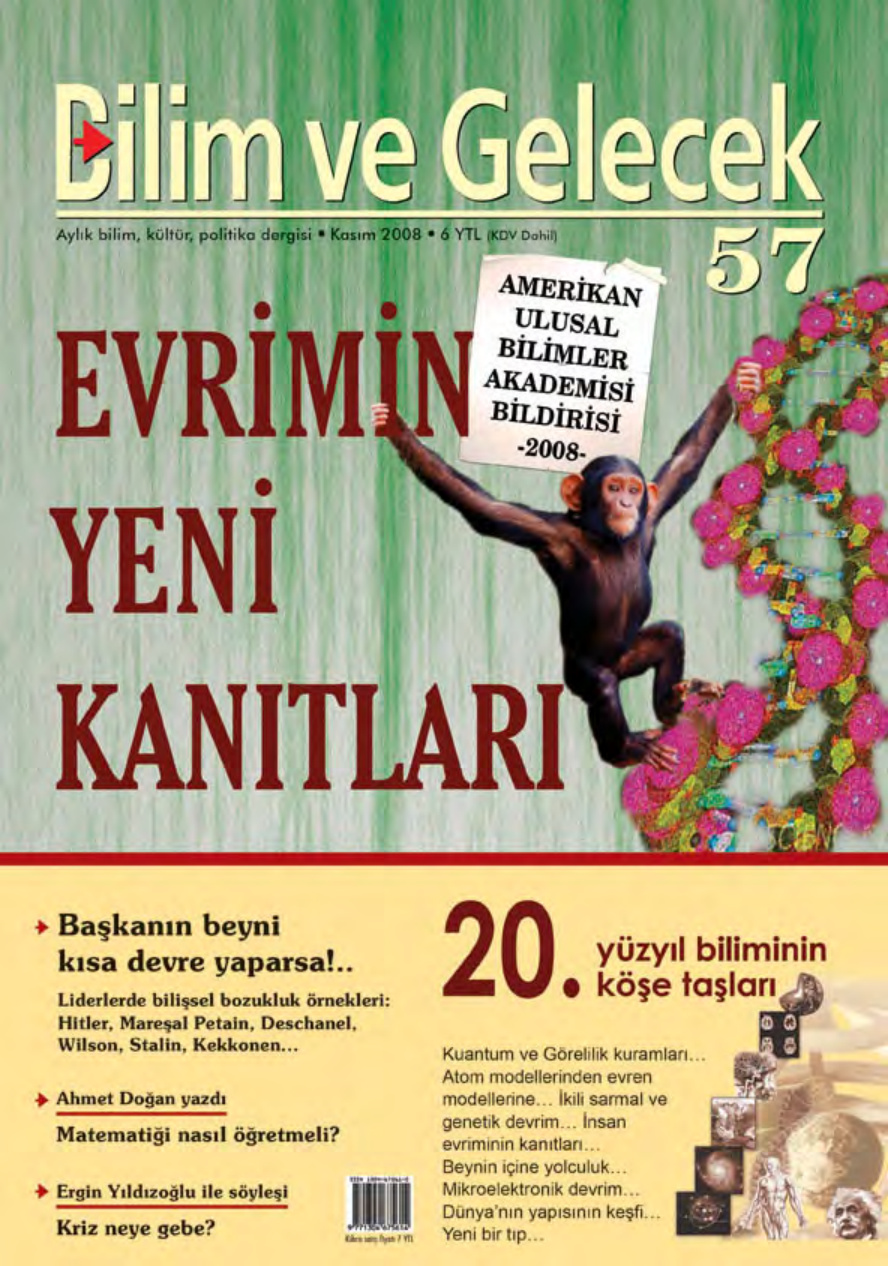 Bilim ve Gelecek Sayı 057 Kasım 2008 PDF İndir – Kolektif