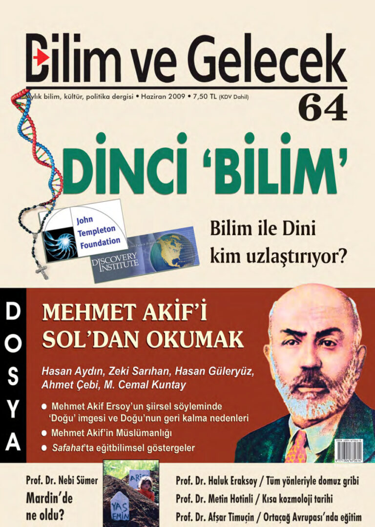 Bilim ve Gelecek Sayı 064 Haziran 2009 Kitap Kapağı