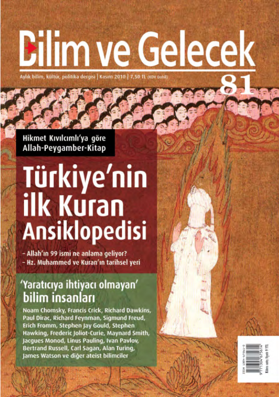 Bilim ve Gelecek Sayı 081 Kasım 2010 PDF İndir – Kolektif