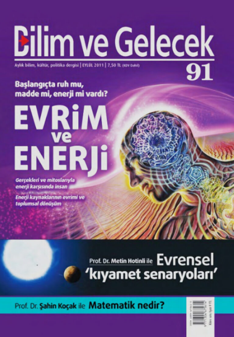 Bilim ve Gelecek Sayı 091 Eylül 2011 Kitap Kapağı