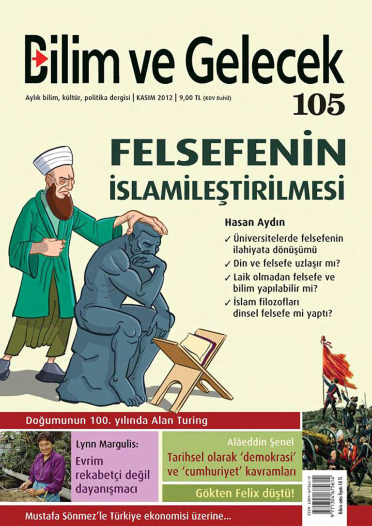 Bilim ve Gelecek Sayı 105 Kasım 2012 Kitap Kapağı