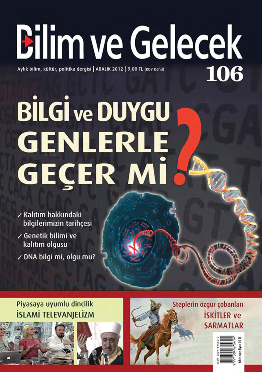 Bilim ve Gelecek Sayı 106 Aralık 2012 PDF İndir – Kolektif